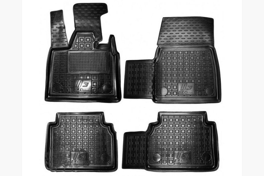 BMW I3 2013–2022 Gumijaste preproge z visokim robom (Autogumm) Image