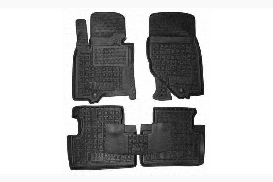 Infiniti FX 2008–2012 Gumijaste preproge z visokim robom (Autogumm) Image