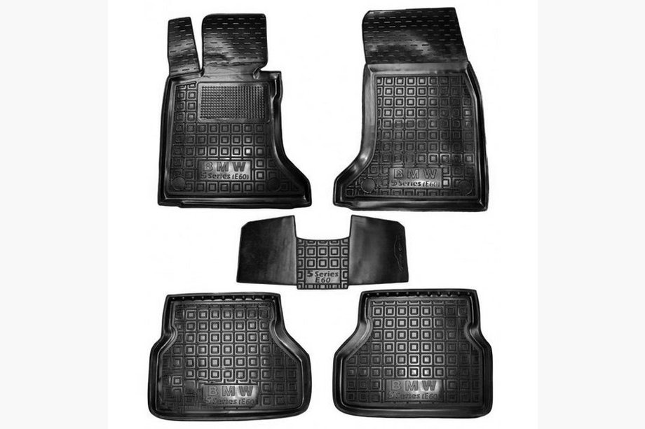 BMW Serija 5 E60/E61 2003–2010 Gumijaste preproge z visokim robom (Autogumm) Image