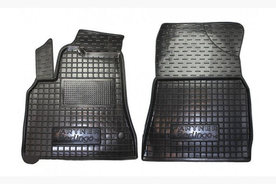 Citroen Berlingo 2008–2018 Gumijasti tepihi za notranjost z dvignjenim robom 2 kosa (Autogumm) Image