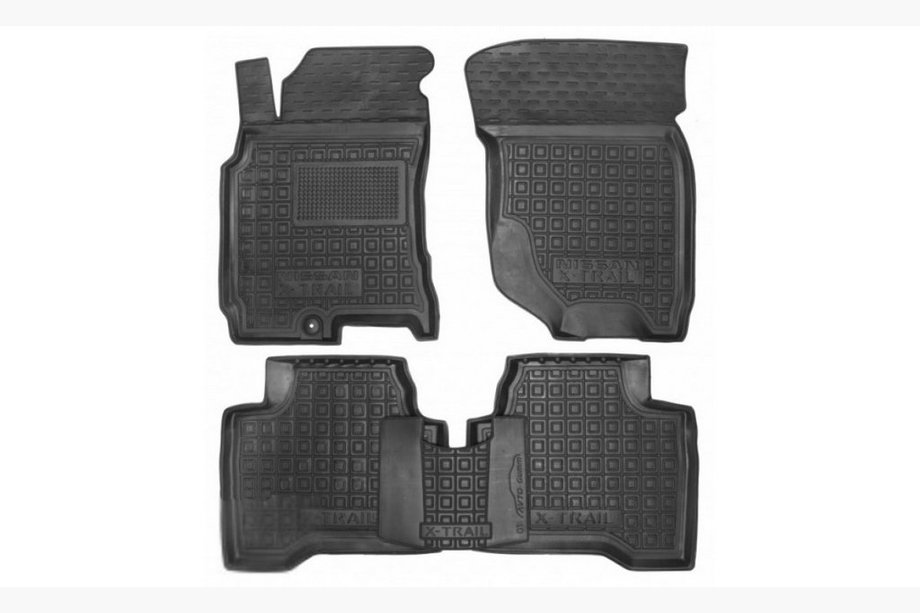 Nissan X-trail T30 2002–2007 Gumijaste preproge z visokim robom (Autogumm) Image