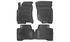 Nissan X-trail T30 2002–2007 Gumijaste preproge z visokim robom (Autogumm) fotografija 1