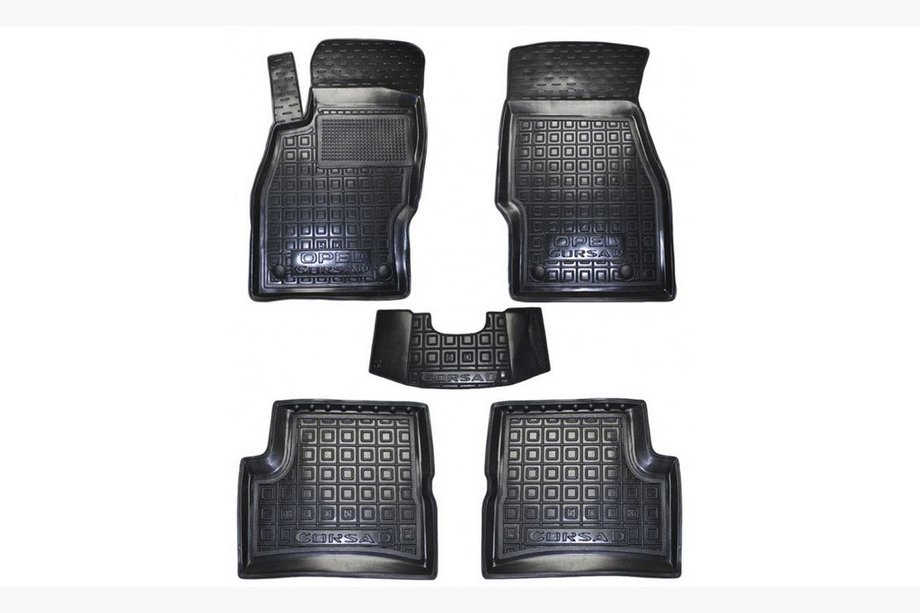 Opel Corsa D 2007–2014 Gumijasti avtomobilski tepihi s 5D robom (Autogumm) Image