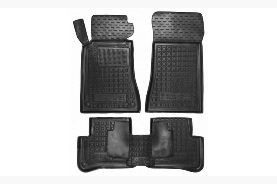 Mercedes razred C W203 2000–2007 Gumijaste preproge z visokim robom (Autogumm) Image