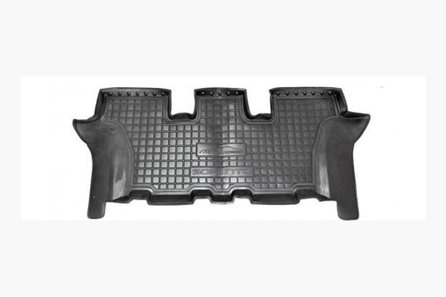 Kia Sorento III UM 2014–2020 Gumijasti talni tepihi z robom, tretja vrsta (Autogumm) Image