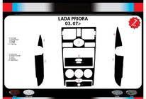 Lada Priora 2007–2018 Obloge armaturne plošče (Meric) Aluminij fotografija 2