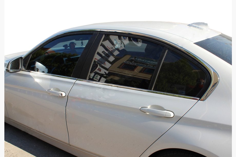 BMW serija 3 F30/F31 2012–2019 Kompletna obroba stekel (8 kos, nerjavno jeklo) Image