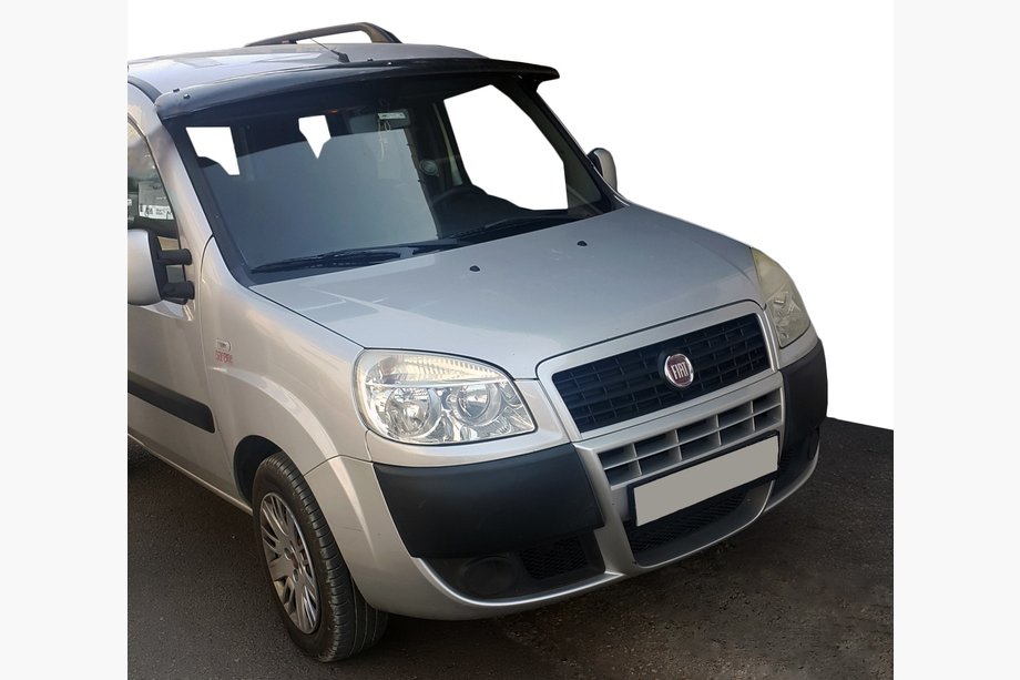 Fiat Doblo I 2005–2010 Vizir na vetrobransko steklo (črn sijaj, 5 mm) Image