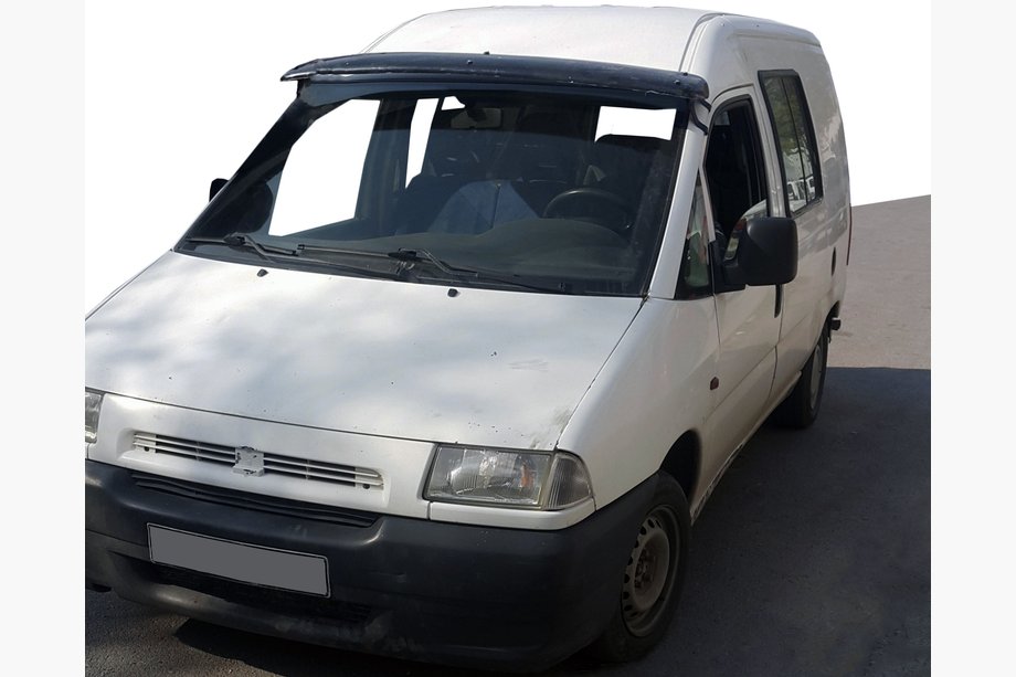 Citroen Jumpy 1996–2007 Vizir na vetrobransko steklo (črn sijaj, 5 mm) Image