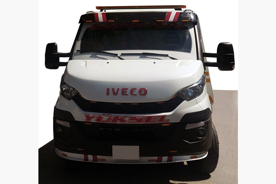 Iveco Daily 2014– Vizir za vetrobransko steklo V1 (črna sijaj, 5 mm) Image