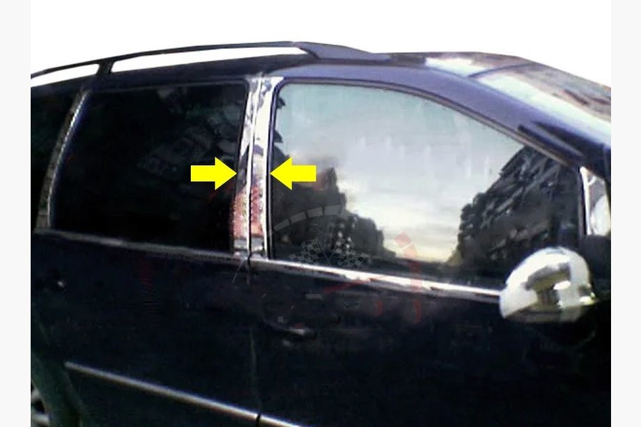 Ford Galaxy 1995–2006 Letve za stebričke vrat (8 kos, nerjavno jeklo) Image