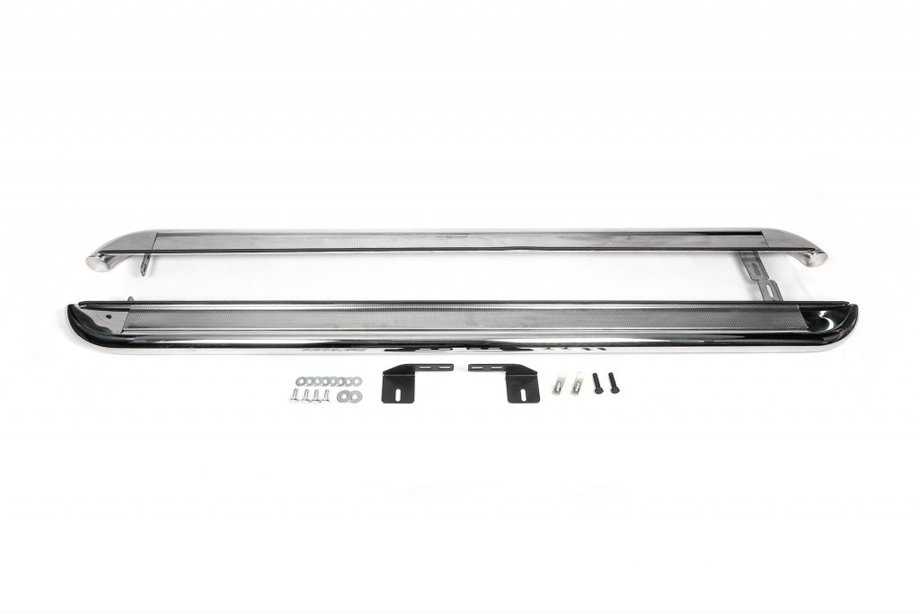 Subaru Forester 2008–2013 Stranski pragovi Premium (2 kos, nerj.) Ø60 mm Fotografija 2