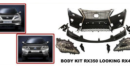 Lexus RX 2009–2015 Sprednji odbijač OEM 2013 2009-2012, z meglenkami fotografija 2