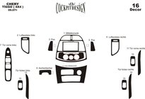 Chery Tiggo 1 2005–2016 Obloge armaturne plošče (velik komplet) fotografija 11