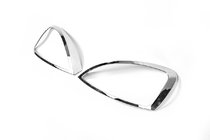 Opel Astra G Classic 1998–2012 Kromirane obrobe žarometov (2 kosa, plastika) fotografija 2