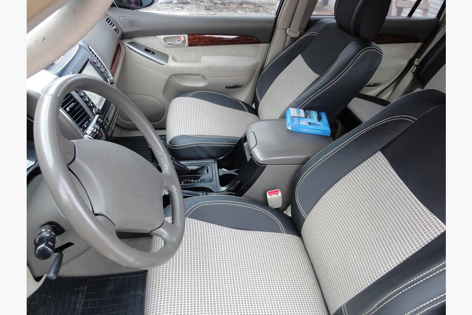 Toyota Land Cruiser Prado 120 2002–2009 Prevleke za avtosedeže SoyuzAuto Premium-series Fotografija 2