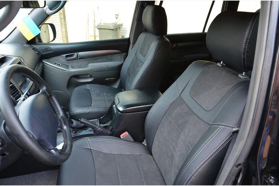 Toyota Land Cruiser Prado 120 2002–2009 Prevleke za sedeže SoyuzAuto Leather-series Image