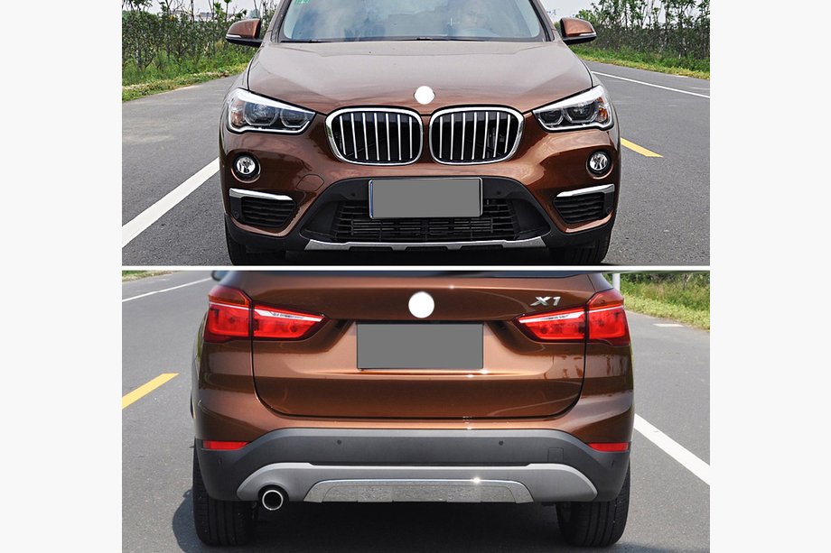 BMW X1 F48 2015–2022 Sprednji in zadnji lip dodatek (2 kosa) Image