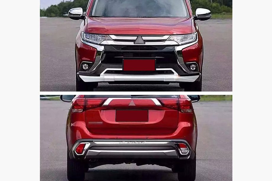 Mitsubishi Outlander 2012–2021 Sprednji in zadnji lip spojler (2 kosa, 2015-2018) Image