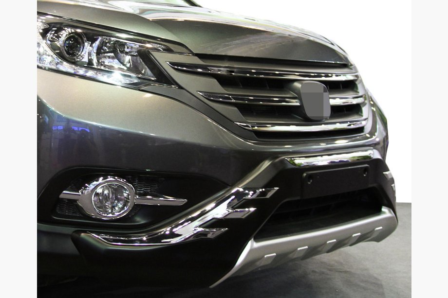 Honda CRV 2012–2016 Komplet sprednjega in zadnjega lip spojlerja V2 Image