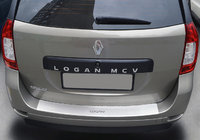 Renault Logan MCV 2013–2022 Nerjaveča zaščitna letev za zadnji odbijač z zavihkom NatANika fotografija 1