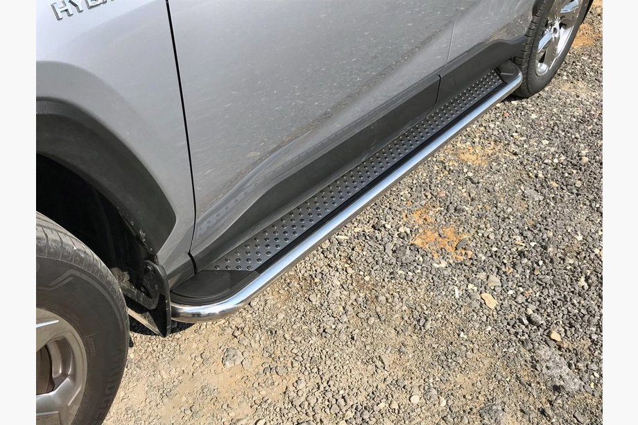 Toyota Rav 4 2019–2025 Stranske stopnice Maydos V2 (2 kos, aluminij z nerjavnim jeklom) Image