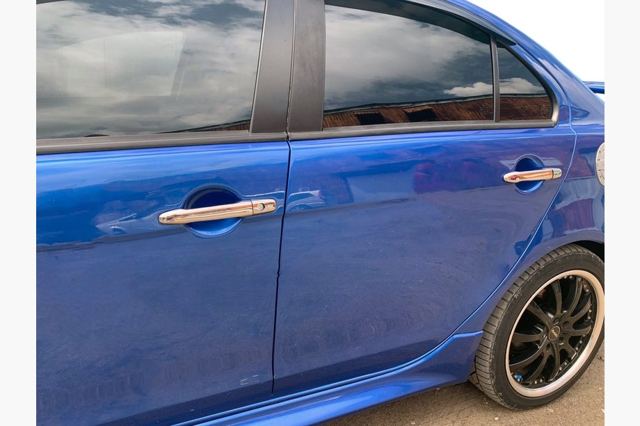 Mitsubishi Lancer X 2008– Kromirane obloge kljuk vrat (4 kosi) S čipom, OmsaLine – italijansko nerjavno jeklo Image
