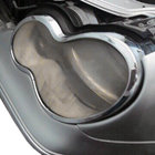 Mercedes razred C W203 2000–2007 Kromirane obrobe žarometov (2 kosa, plastika) fotografija 2