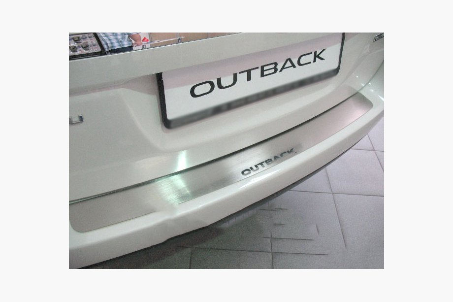 Subaru Outback 2009–2014 Natanika zaščitna letev zadnjega odbijača (nerjavno jeklo) Image