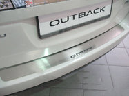 Subaru Outback 2009–2014 Natanika zaščitna letev zadnjega odbijača (nerjavno jeklo) fotografija 1