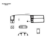 Mitsubishi Pajero Sport 1996–2007 Obloge armaturne plošče (2002-2007) fotografija 3
