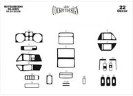 Mitsubishi Pajero Wagon III 1999–2006 Obloge armaturne plošče (Meric) fotografija 2