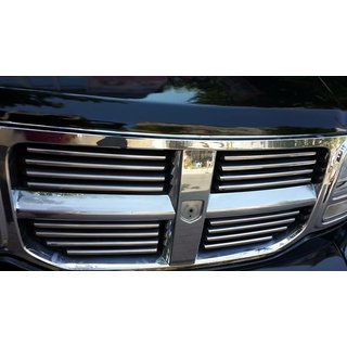 Kromirane obloge za masko (nerjavno jeklo) Dodge Nitro 2006–2011 fotografija 2