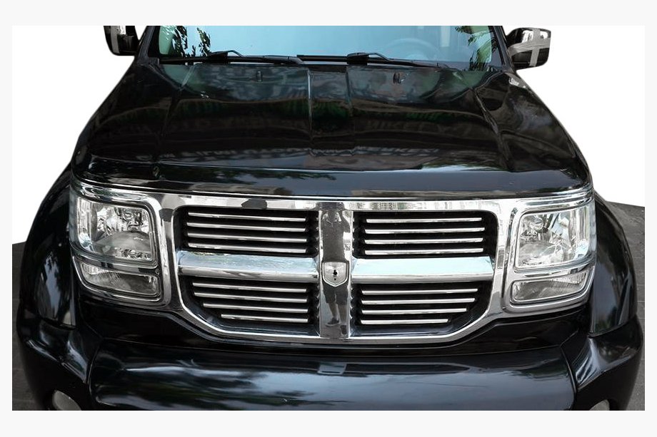Dodge Nitro 2006–2011 Kromirane obloge za masko (nerjavno jeklo) Image