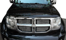 Dodge Nitro 2006–2011 Kromirane obloge za masko (nerjavno jeklo) fotografija 1