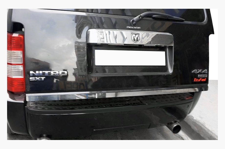 Dodge Nitro 2006–2011 Zaščitna letev roba prtljažnika (nerjaveče jeklo) Image