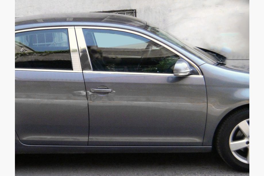 BMW serija 3 E90/E91 2005–2011 Obloge stebričkov vrat (nerjaveče jeklo) Fotografija 4