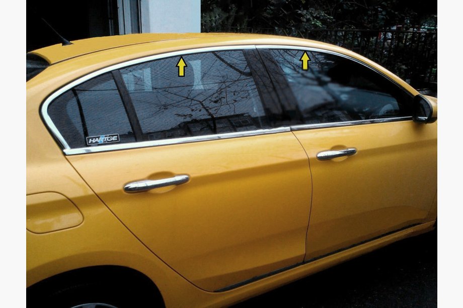 Fiat Tipo Cross 2021– Zgornja obroba oken (nerjaveče jeklo) Image
