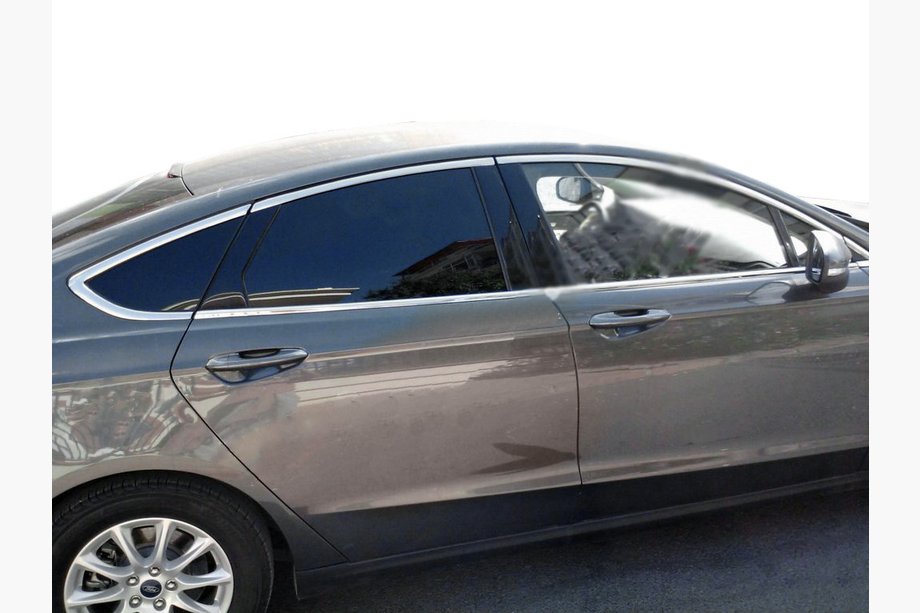Ford Fusion 2012–2020 Kompletna obroba okenskih stekel (12 kos, nerjaveče jeklo) Image