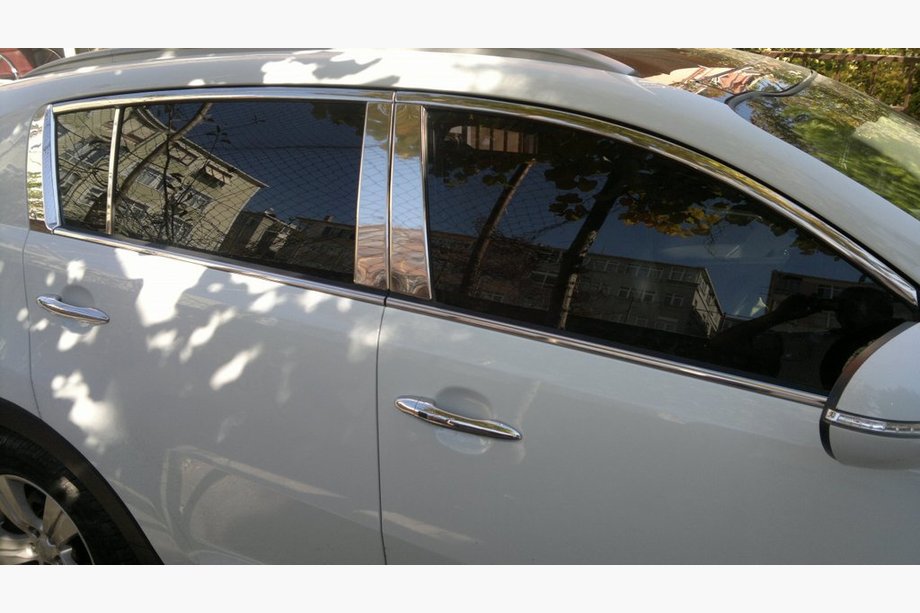 Ford Fiesta 2008–2017 Moldingi stebričkov vrat (10 kos, nerjavno jeklo) Image