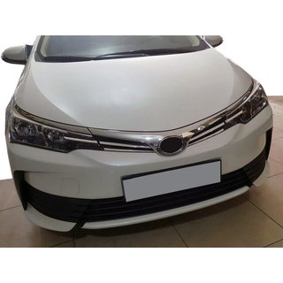 Nerjaveče letvice za masko hladilnika (2017-2019, nerj.) Toyota Corolla 2013–2019 fotografija 1