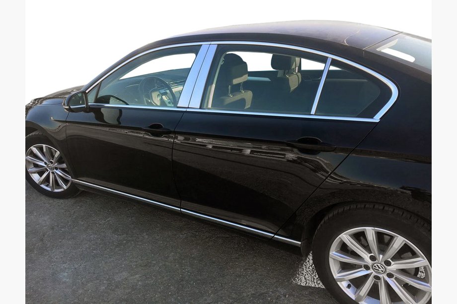Volkswagen Passat B8 2015–2023 Letvica stebričkov vrat (nerjavno jeklo) Image