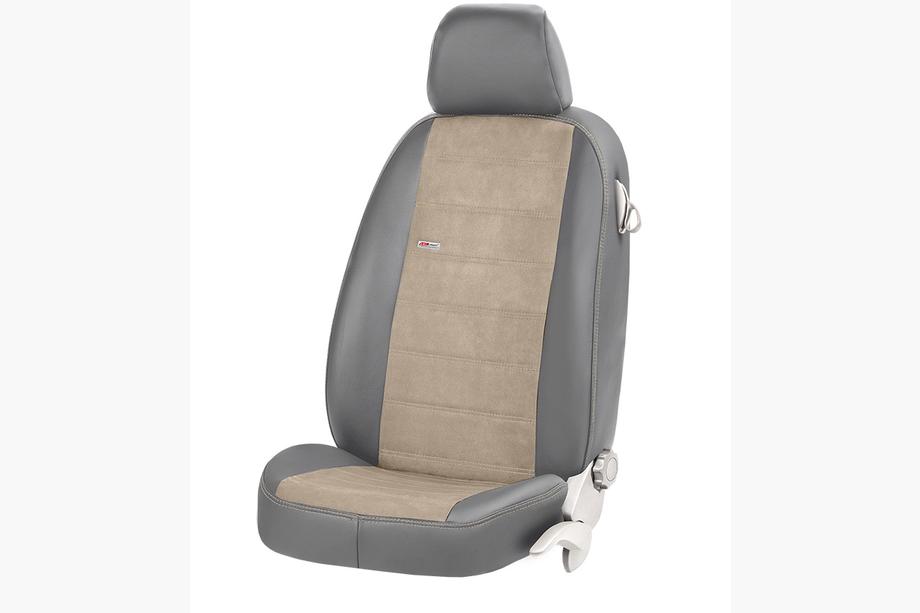 Hyundai IX-35 2010–2015 Prevleke za avtosedeže iz eko usnja + tkanine + alcantare Antara (celoten komplet) Fotografija 13