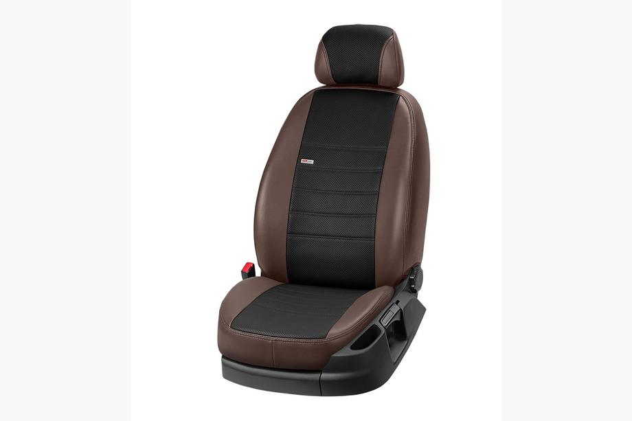 Toyota Hilux 2015– Avtomobilske sedežne prevleke iz eko usnja Eco Laser 2020 (celoten salon) Fotografija 10