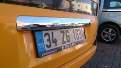 Citroen Nemo 2007–2017 Okrasna letev nad registrsko tablico (nerjaveče jeklo) fotografija 2