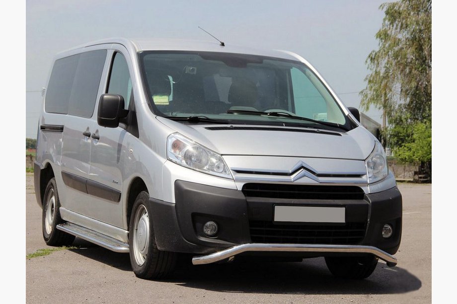 Citroen Jumpy 2007–2017 Sprednji zaščitni lok ST007 (nerjavno jeklo) 60 mm Image