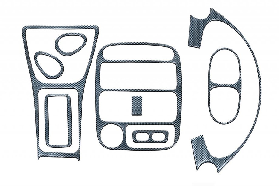 Hyundai Accent 1994–1999 Obloge armaturne plošče Aluminij Image