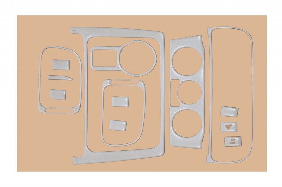 Volkswagen Polo 2010–2017 Obloge armaturne plošče Aluminij Image