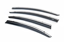 Honda Civic Sedan IX 2011–2016 Vetrni deflektorji oken s kromirano letvico (4 kos, Niken) fotografija 1