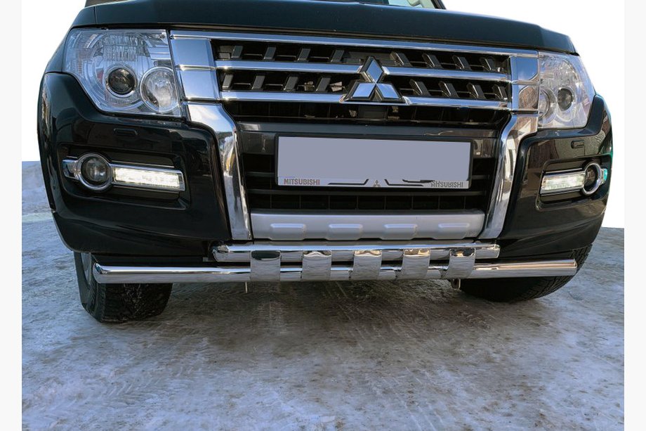 Mitsubishi Pajero Wagon IV 2006–2021 Sprednji zaščitni lok ST015 (nerjaveče jeklo) Image